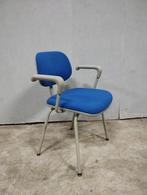 vintage industriële stoel eetkamerstoel Ahrend de Cirkel, Huis en Inrichting, Stoelen, Ophalen of Verzenden, Gebruikt, Blauw, Eén