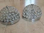 Wand / plafondlamp 2 stuks halogeen, Ophalen of Verzenden, Zo goed als nieuw, Glas