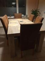 Eetkamerstoelen, Huis en Inrichting, Tafels | Eettafels, Ophalen, Gebruikt, Rechthoekig, 50 tot 100 cm