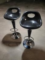 Bar stoelen 2st. (Zwart), 2 krukken, Ophalen, 60 tot 90 cm