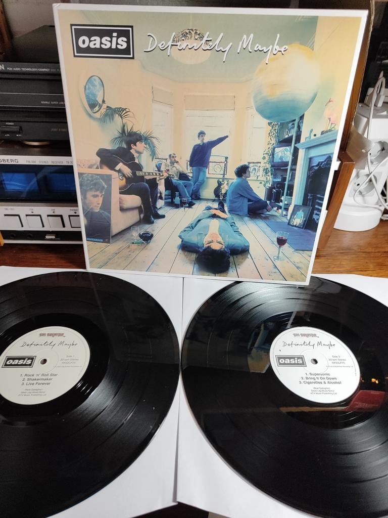 Oasis - Definitely Maybe - Vinyl LP, Cd's en Dvd's, Vinyl | Rock, Ophalen of Verzenden, Zo goed als nieuw, 12 inch, Alternative