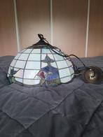 Tiffany glas in lood hanglamp, Minder dan 50 cm, Glas, Art deco, art nouveau, Zo goed als nieuw