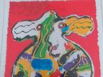T.K. nieuwe zeefdruk "KOE" "COW" van Peter Diem, Antiek en Kunst, Ophalen