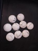 Lot met ronde howliet cabochons, Sieraden, Tassen en Uiterlijk, Edelstenen, Ophalen of Verzenden