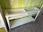 Ikea side table liatorp wit gelakt met glasplaten, Ophalen, Zo goed als nieuw