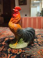 Oude gietijzeren spaarpot haan, Verzamelen, Spaarpotten, Ophalen, Gebruikt