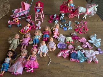 Grote set Evi Love / kleine Barbies met veel accessoires! beschikbaar voor biedingen