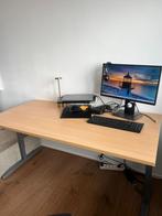 Verstelbaar Bureau 160x80cm, Ophalen of Verzenden, In hoogte verstelbaar, Gebruikt, Stabureau
