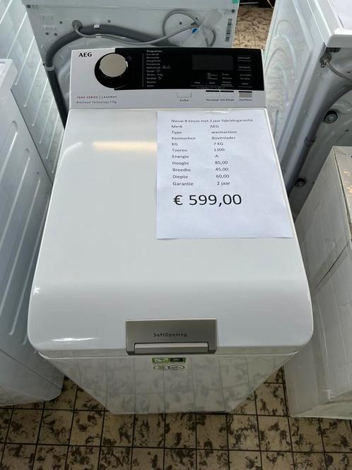 Aeg bovenlader wasmachine nieuw 7 kg, Witgoed en Apparatuur, Wasmachines, Zo goed als nieuw, Bovenlader, 6 tot 8 kg, Minder dan 85 cm