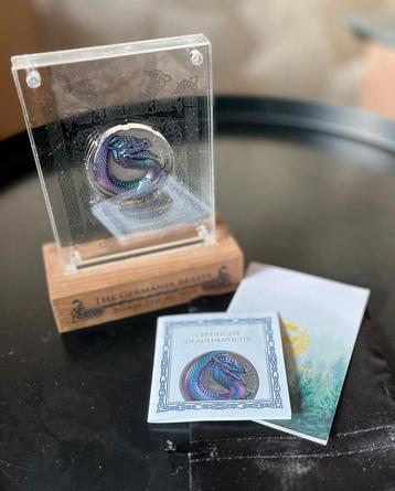 Germania Beasts: Fafnir Geminus Dragon 2oz Zilver 2020 beschikbaar voor biedingen