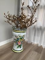Unieke retro/ vintage hoge vaas. Antiek Bassano keramiek, Antiek en Kunst, Antiek | Vazen, Ophalen