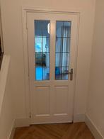 Witte Tussendeur Half Glas 83x201.5cm stomp linksdraaiende, Doe-het-zelf en Verbouw, Deuren en Horren, Ophalen, Gebruikt, 80 tot 100 cm