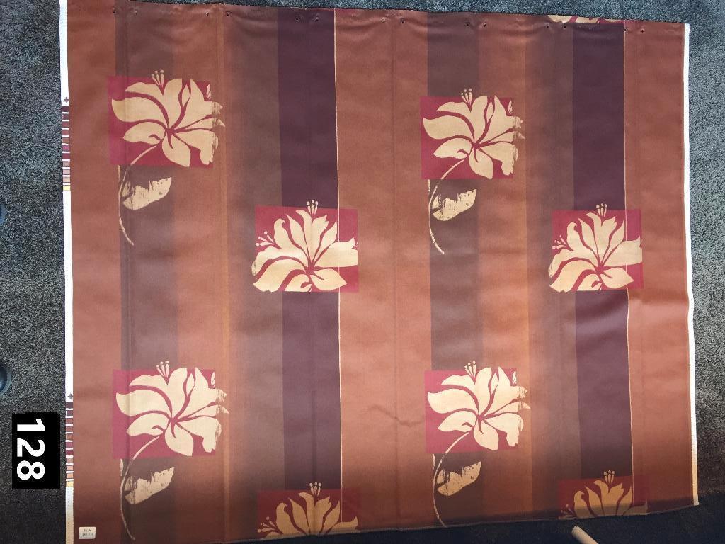 Lap stof bloem 110 x 140 cm KK Hilde gordijnstof bruin, Bruin, Nieuw, Ophalen of Verzenden, 30 tot 120 cm