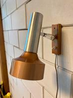Vintage Wandlamp Hout/Metaal, Verzenden, Gebruikt, Hout