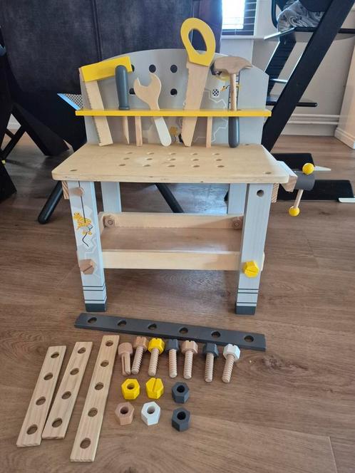 Small foot houten werkbank kind, Kinderen en Baby's, Speelgoed | Houten speelgoed, Zo goed als nieuw, Meubelstuk of Keukentje