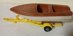 Sports Boat & Trailor ca 1970 Matchbox, Ophalen of Verzenden, Gebruikt, Auto, Matchbox