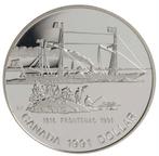 Canada - Silver Dollar 1991 - Frontenac, Postzegels en Munten, Munten | Amerika, Verzenden, Noord-Amerika, Losse munt, Zilver