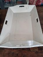 Grote witte oude houten mangelbak of
dienblad
70 cm lang, Ophalen