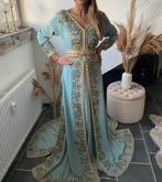 TE HUUR Takchita Takshita Marokkaanse Caftan Kaftan, Kleding | Dames, Jurken, Ophalen of Verzenden, Zo goed als nieuw, Blauw, Onder de knie