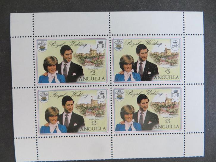 A01175: Anguilla     blok, Postzegels en Munten, Postzegels | Amerika, Noord-Amerika, Ophalen of Verzenden