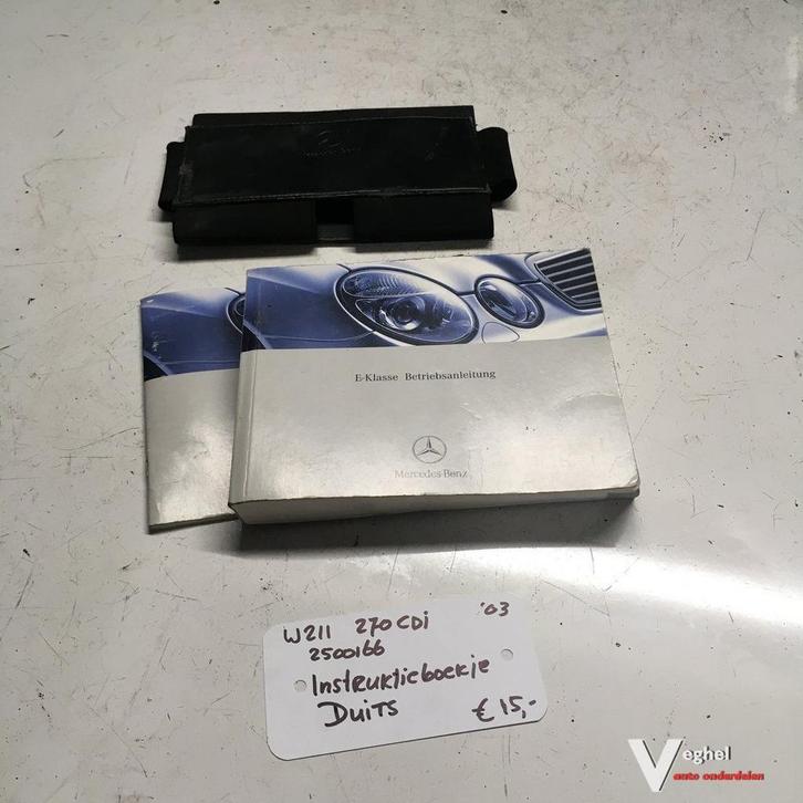 Mercedes W211 270 CDI sedan 2003 2500166 Instructieboekje  D, Auto diversen, Handleidingen en Instructieboekjes, Ophalen of Verzenden