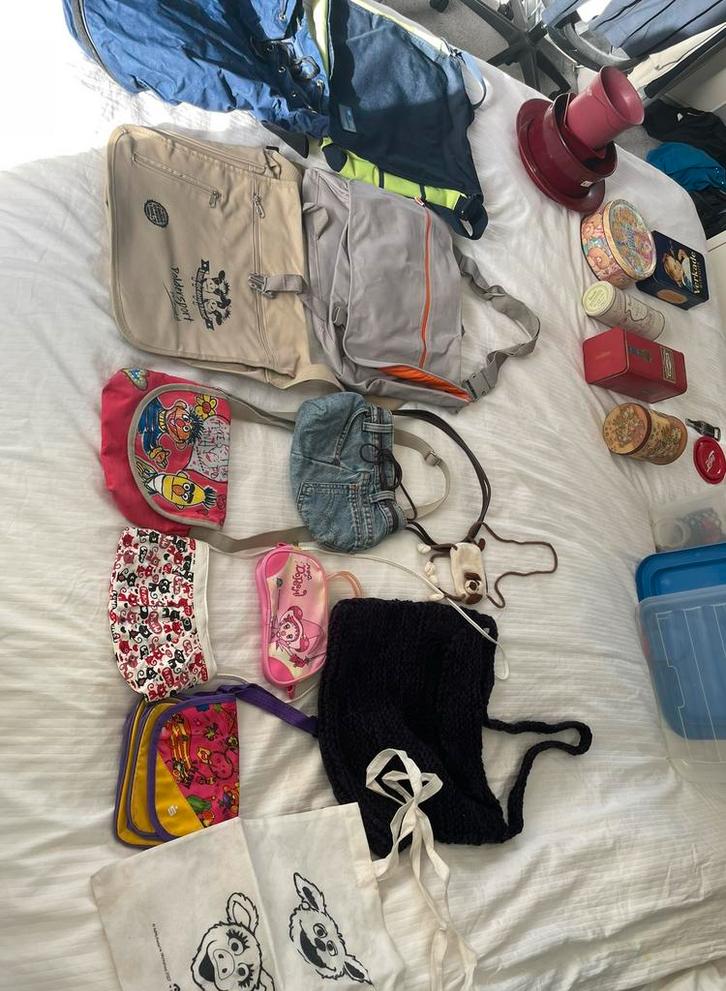 Kindertassen en volwassen tassen, Sieraden, Tassen en Uiterlijk, Tassen | Schooltassen, Zo goed als nieuw, Rugtas, Ophalen of Verzenden