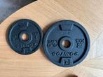 Domyos halterschijven van 2 en 1 kg, Sport en Fitness, Ophalen, Gebruikt, Halterset
