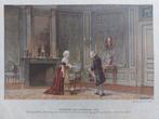 28 / Chromo litho uit 1910 Interieur huis Utrecht in 1792, Antiek en Kunst, Kunst | Litho's en Zeefdrukken, Ophalen of Verzenden