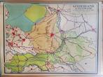 Mooie oude schoolkaart van Gelderland en Flevoland, Ophalen, Aardrijkskunde