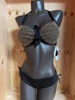 Twinset bikini 85c en slip 42 model glamour, Verzenden, Nieuw, Zwart, Bikini