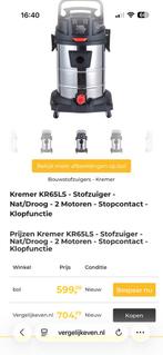 Nat&droogzuiger, Doe-het-zelf en Verbouw, Ophalen of Verzenden, Zo goed als nieuw, Waterstofzuiger