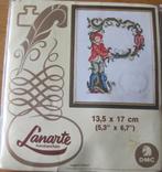 borduurpakket van de letter P - Lanarte - nieuw, Ophalen of Verzenden, Nieuw, Handborduren, Borduurpakket