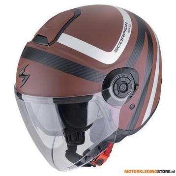 Scorpion EXO-CITY II RIVA Jethelm, Bruin-Zilver beschikbaar voor biedingen