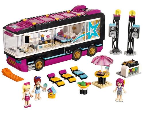Lego friends popster bus en podium -goede staat! Kan ook los, Kinderen en Baby's, Speelgoed | Duplo en Lego, Zo goed als nieuw
