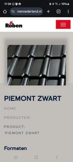 Dakpannen, Roben piemont zwart 480st, Ophalen, Steen of Klei, Zwart, Nieuw