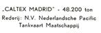 981594	Schip	1966 Caltex	Madrid	Nette oude kaart Onbeschreve, Verzamelen, Ansichtkaarten | Nederland, Ophalen of Verzenden, 1960 tot 1980
