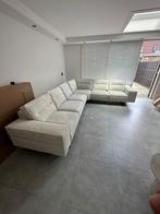 Beige Velvet Hoekbank - Zo Goed Als Nieuw!, Ophalen, Hoekbank, 300 cm of meer, Zo goed als nieuw