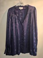 Fabienne Chapot donkerblauwe zijdeachtige blouse maat 44, Kleding | Dames, Maat 42/44 (L), Nieuw, Fabienne Chapot, Verzenden