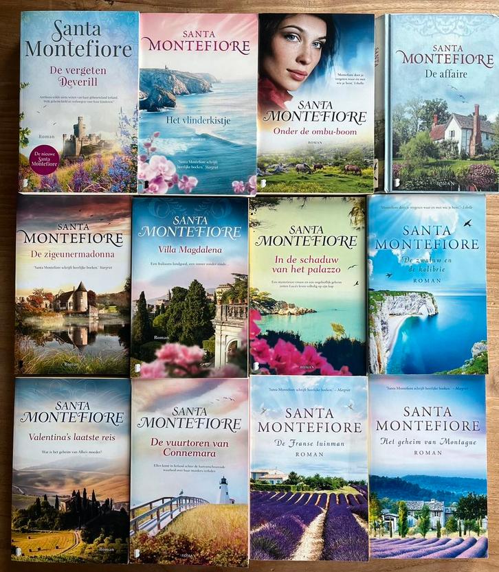 Santa Montefiore 12 boeken, Boeken, Romans, Zo goed als nieuw, Nederland, Ophalen