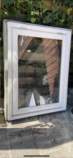 Houten kozijn, Doe-het-zelf en Verbouw, Kozijnen en Schuifpuien, Ophalen, Gebruikt, Raamkozijn, Inclusief glas