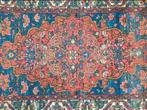 Handmade wol Antique Bakthiar tapijt loper Floral 97x342cm, Crème, Gebruikt, Perzisch antiek Bachtiar iraans, .