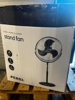 Ventilator PERCEL Statiefventilator - Zwart Metaal 45cm, Ophalen, Z, Z, Zo goed als nieuw