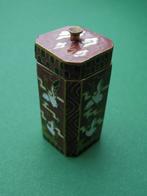 Vintage Chinees Cloisonne snuisterijdoosje, Ophalen of Verzenden