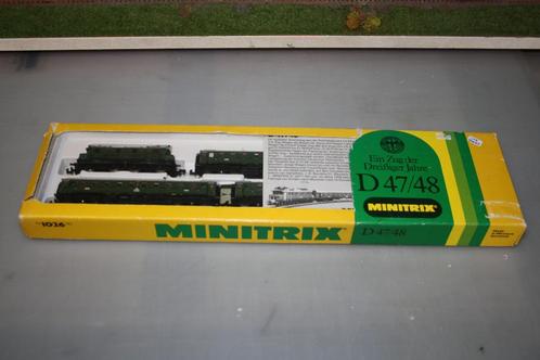 Minitrix set met E44 DRG E47/48, Hobby en Vrije tijd, Modeltreinen | N-Spoor, Gebruikt, Treinset, Gelijkstroom, Trix, Analoog