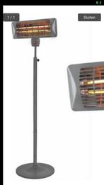 4 Terrasverwarmers 1 keer gebruikt, Elektrisch, Waterbestendig, Vloer, Nieuw