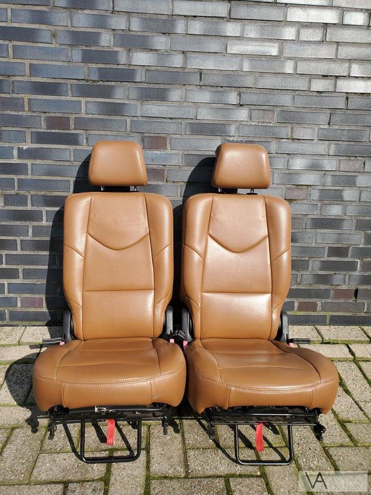 Peugeot 308 sw 2008 - 2013 stoel derde zitrij bruin leer, Auto-onderdelen, Interieur en Bekleding, Peugeot, Gebruikt, Ophalen of Verzenden