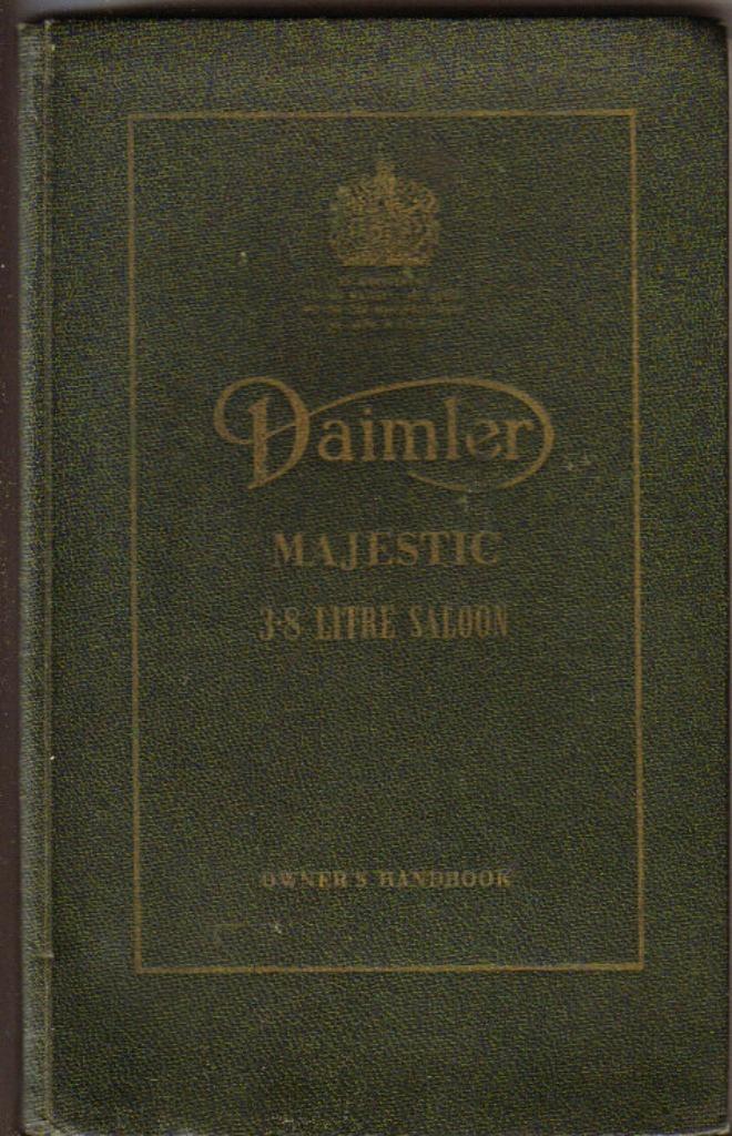 Daimler Majestic 3.8 L Saloon Handbook 1959 (A1096), Auto diversen, Handleidingen en Instructieboekjes, Verzenden