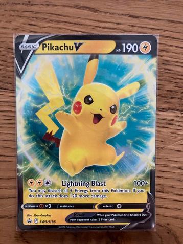 Pikachu V SWSH198 beschikbaar voor biedingen