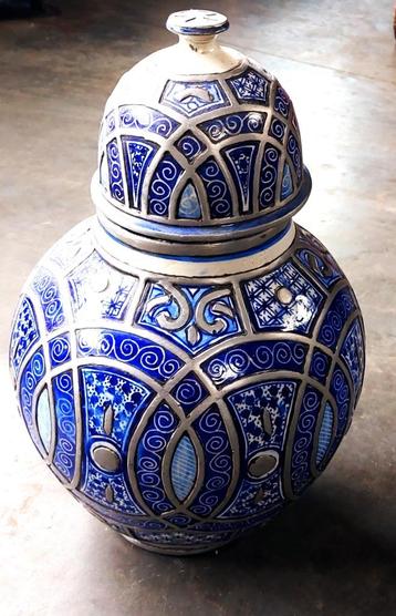 FEZ Marocco pottery - set/2 vaas keramiek uit Marokko. beschikbaar voor biedingen