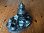 Tinnen Theeservies met Echtheidsverklaring, Antiek en Kunst, Ophalen